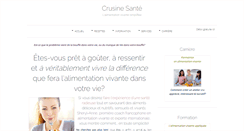 Desktop Screenshot of crusinesante.com