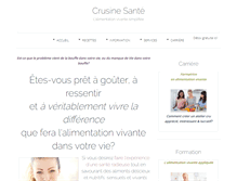 Tablet Screenshot of crusinesante.com